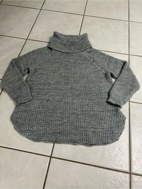 It's Our Time Gray Chunky Cowlneck Sweater